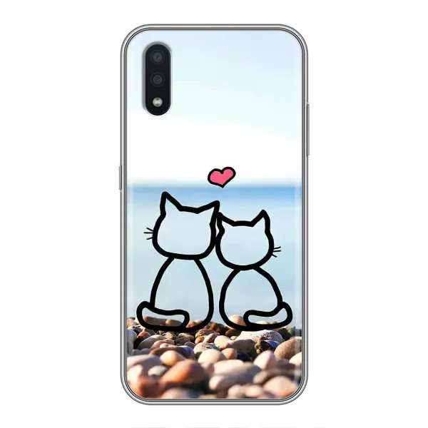 Чехол с рисунком «Котейки» для Samsung Galaxy A01 Core Чехол с рисунком «Котейки» для Samsung Galaxy A01 Core