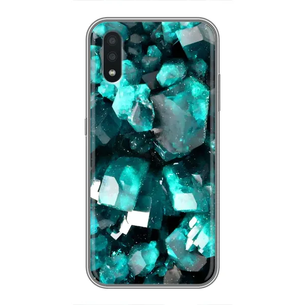 Чехол с рисунком «Кристалы» для Samsung Galaxy A01 Core Чехол с рисунком «Кристалы» для Samsung Galaxy A01 Core