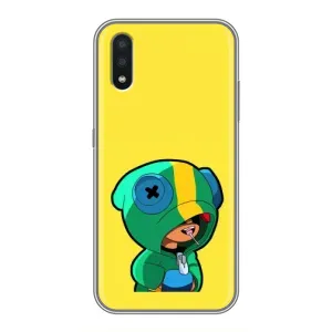Чехол Бравл Старс для Samsung Galaxy A01 Core (Леон (LEON))