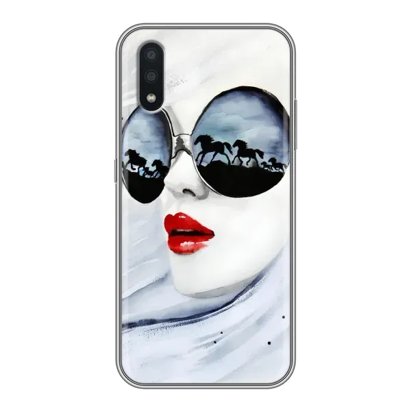 Чехол с рисунком «Любительница коней» для Samsung Galaxy A01 Core