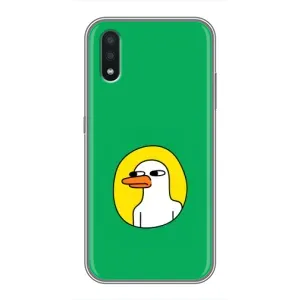 Бампер с принтом Мемы для Samsung Galaxy A01 Core (Мем Утка)