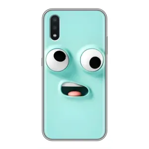 Силиконовые Чехлы (смешные стикеры) для Samsung Galaxy A01 Core (Забавное мятное лицо)