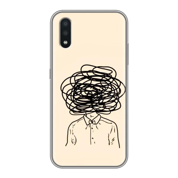 Чехол с рисунком «Мысли» для Samsung Galaxy A01 Core