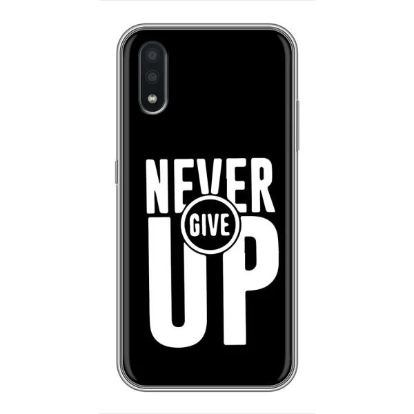 Чехол с рисунком «Never Give UP» для Samsung Galaxy A01 Core Чехол с рисунком «Never Give UP» для Samsung Galaxy A01 Core