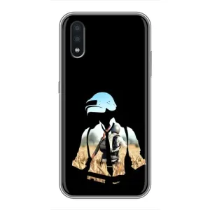 Чохол з картинкою "Герой Pubg" на Samsung Galaxy A01 Core (Пубг мен)