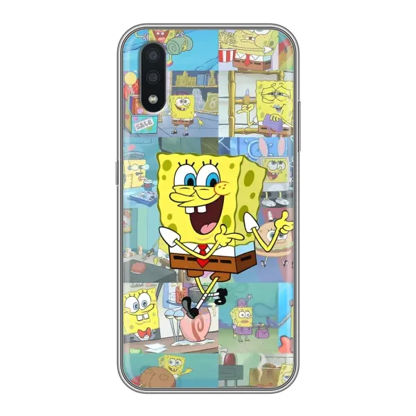Чехол с рисунком «Радостный Спанч Боб» для Samsung Galaxy A01 Core Чехол с рисунком «Радостный Спанч Боб» для Samsung Galaxy A01 Core
