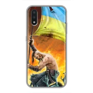 Чехол с картинкой (Патриотический КОЗАК) на Samsung Galaxy A01 Core (Сильный Козак)