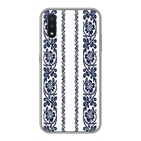 Чехол с рисунком «Синяя вышиванка» для Samsung Galaxy A01 Core Чехол с рисунком «Синяя вышиванка» для Samsung Galaxy A01 Core