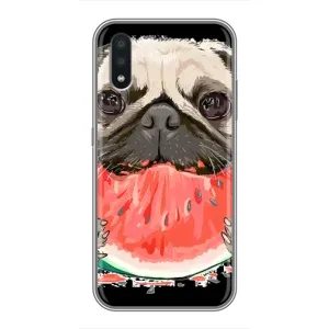 Чохол (ТПУ) Милі песики для Samsung Galaxy A01 Core (Смішний Мопс)