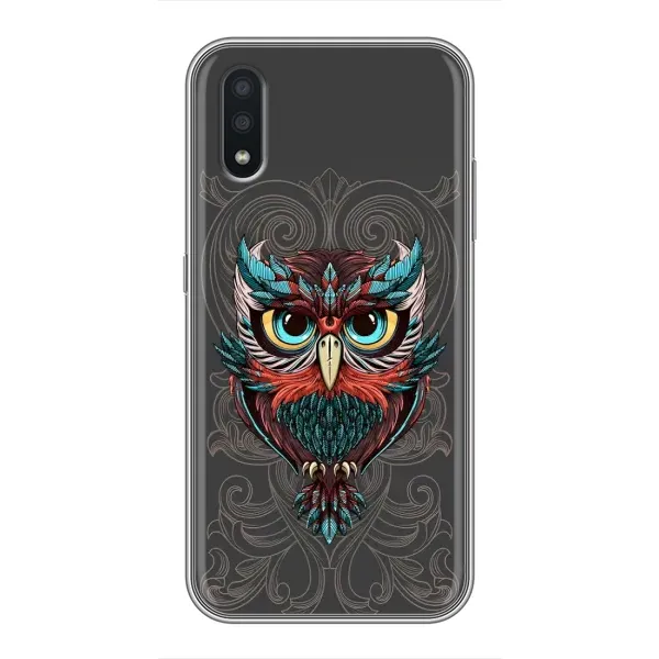 Чехол с рисунком «Сова на сером» для Samsung Galaxy A01 Core Чехол с рисунком «Сова на сером» для Samsung Galaxy A01 Core