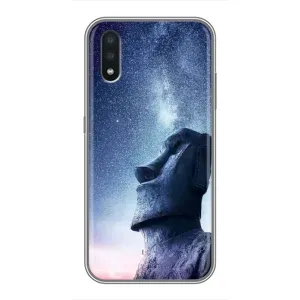 Силиконовые Чехлы (смешные стикеры) для Samsung Galaxy A01 Core (Статуя)