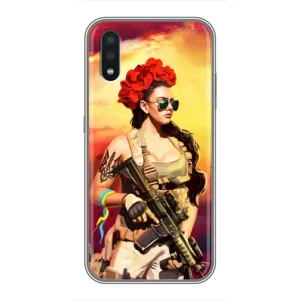 ЗСУ Чехлы (TPU) для Samsung Galaxy A01 Core (Женщина солдат)