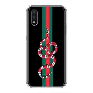 Чехлы Бренд GUCCI для Samsung Galaxy A01 Core (Змей Гуччи)