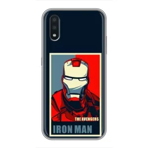 Чехол Супергерой Железный человек на Samsung Galaxy A01 (Art Iron man)