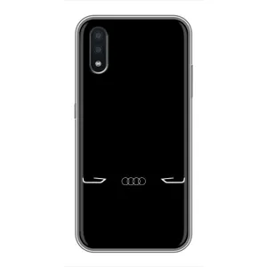 Силіконовий бампер з картинкою машини на Samsung Galaxy A01 (Сілует Audi)