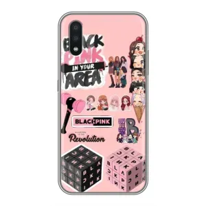 Чохли з картинкою для Samsung Galaxy A01 (BLACK PINK колаж)