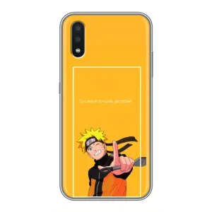 Чехлы с принтом Наруто на Samsung Galaxy A01 (Даттебаё)