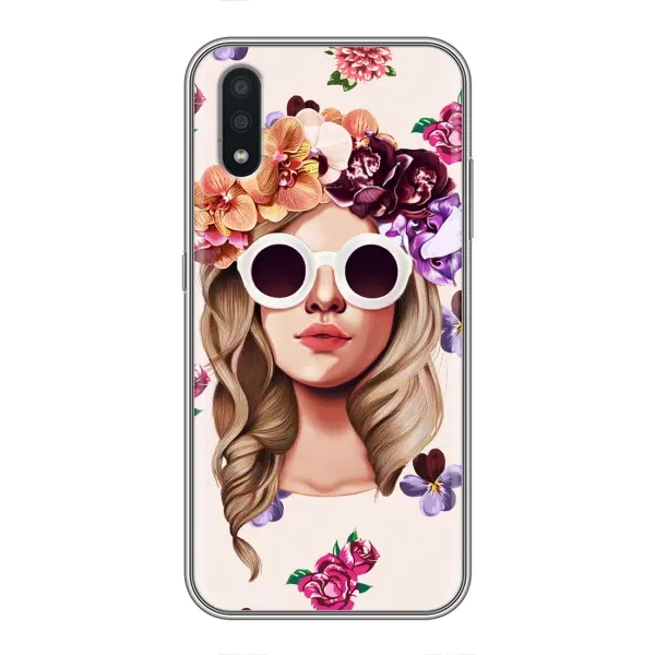 Чехол с рисунком «Девушка в очках» для Samsung Galaxy A01 Чехол с рисунком «Девушка в очках» для Samsung Galaxy A01