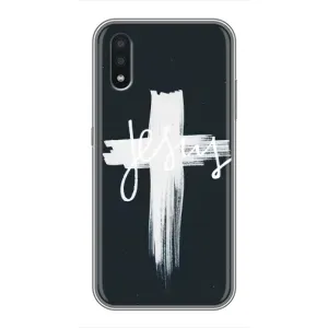 Чехлы для Самсунг Гелекси А01 (Крест Иисуса) (Jesus)