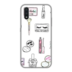 Девчачий Чехол для Samsung Galaxy A01 (Косметика)