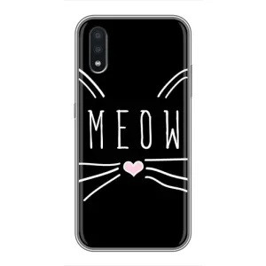 Бампер с изображением Котиков для Самсунг Гелекси А01 (КОТИК MEOW)