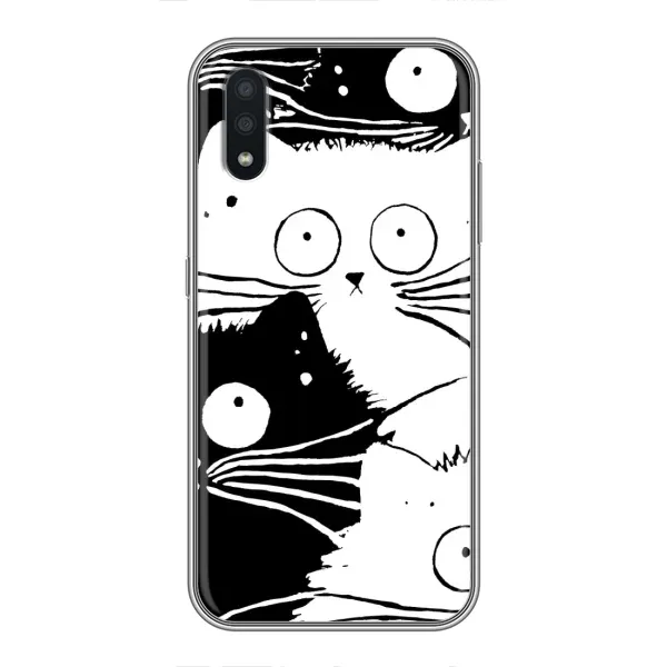 Чехол с рисунком «КОТИКИ» для Samsung Galaxy A01 Чехол с рисунком «КОТИКИ» для Samsung Galaxy A01