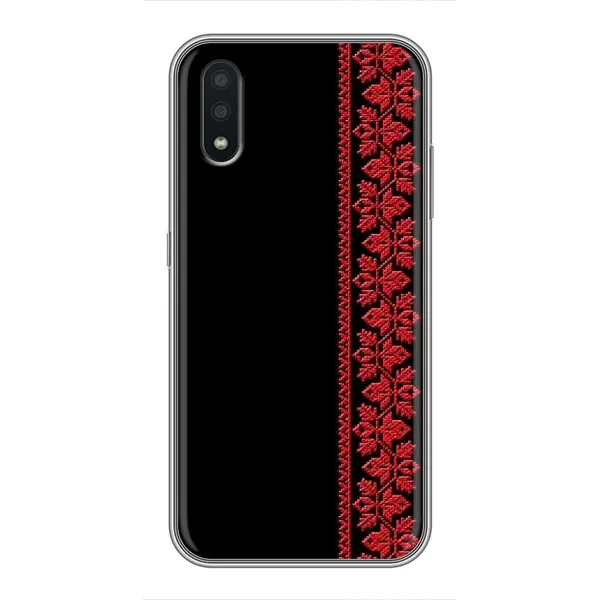 Чехол с рисунком «Красная Вышиванка» для Samsung Galaxy A01 Чехол с рисунком «Красная Вышиванка» для Samsung Galaxy A01