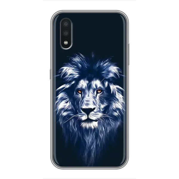 Чехол с рисунком «Лев - синий» для Samsung Galaxy A01 Чехол с рисунком «Лев - синий» для Samsung Galaxy A01