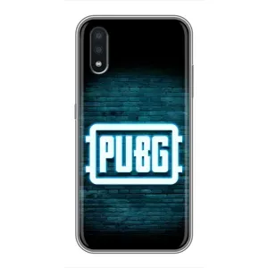 Чехол (TPU) с картинкой "Лого Пабг" на Самсунг Гелекси А01 (Лого PUBG)