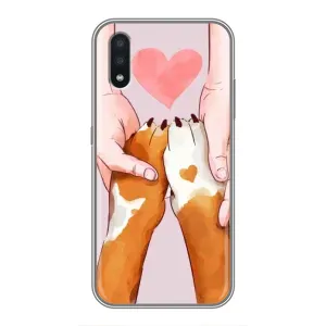Чехол (ТПУ) Милые собачки для Samsung Galaxy A01 (Любовь к собакам)
