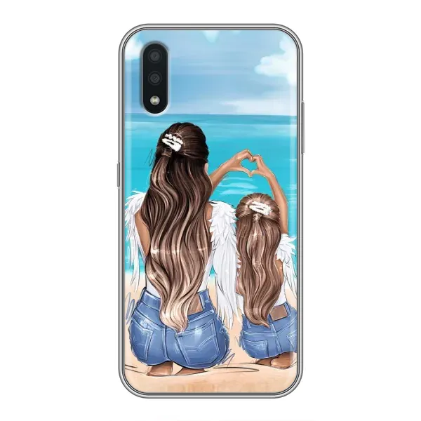 Чехол с рисунком «Мама и дочь» для Samsung Galaxy A01 Чехол с рисунком «Мама и дочь» для Samsung Galaxy A01