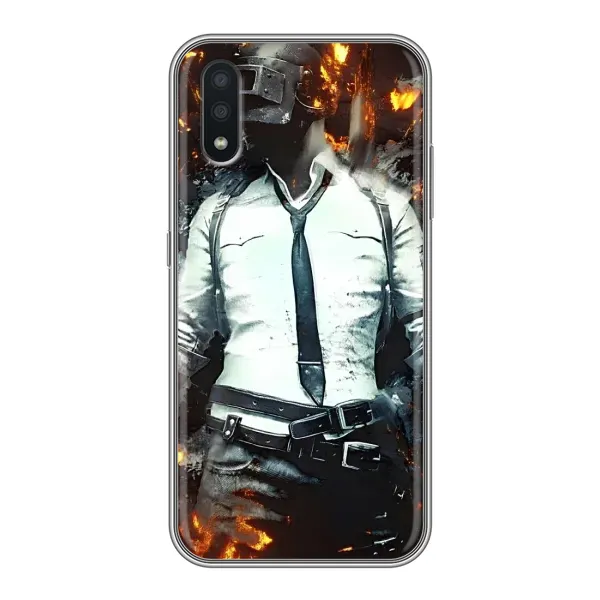 Чехол с рисунком «Man Пубг» для Samsung Galaxy A01