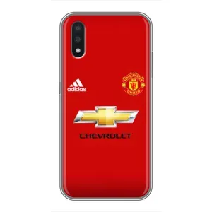 Силиконовые Чехлы принт Футбол на Samsung Galaxy A01 (Man United)