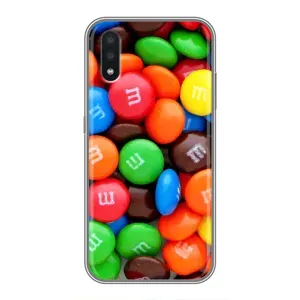 Чохол з зображенням смачної їжі для Samsung Galaxy A01 (Різнокольорові M&M'S)
