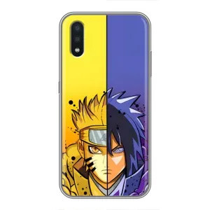 Купить Чехлы на телефон с принтом Anime для Samsung Galaxy A01 (Naruto Vs Sasuke)