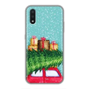 Чехол Новогодняя Елка на Samsung Galaxy A01 (Новогодние подарки)