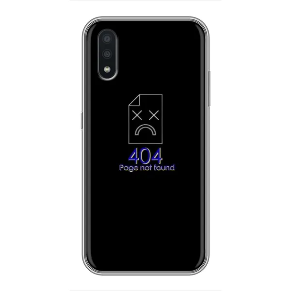 Чехол с рисунком «Ошибка 404» для Samsung Galaxy A01 Чехол с рисунком «Ошибка 404» для Samsung Galaxy A01