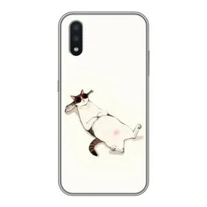 Чехол на тематику: Коты для Samsung Galaxy A01 (Отдых)