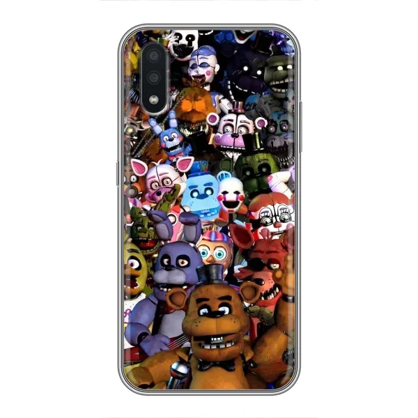 Чехол с рисунком «Персонажи Фредди» для Samsung Galaxy A01 Чехол с рисунком «Персонажи Фредди» для Samsung Galaxy A01