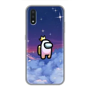 Чехол "Амонг Ас" для Самсунг Гелекси А01 (С Короной)
