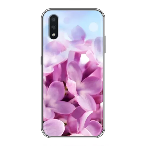 Чехол с рисунком «Сиреневые цветы» для Samsung Galaxy A01 Чехол с рисунком «Сиреневые цветы» для Samsung Galaxy A01