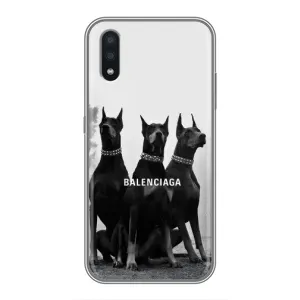 Чехол ДОБЕРМАН для Samsung Galaxy A01 (Три добермана)