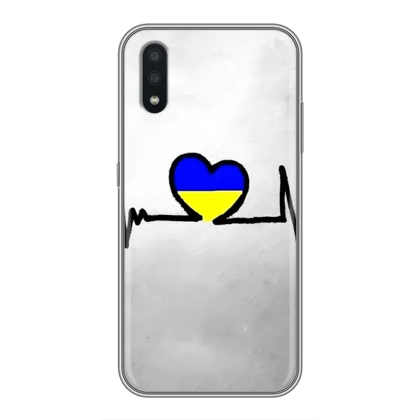 Чехол с рисунком «Украинская кардиограмма» для Samsung Galaxy A01 Чехол с рисунком «Украинская кардиограмма» для Samsung Galaxy A01