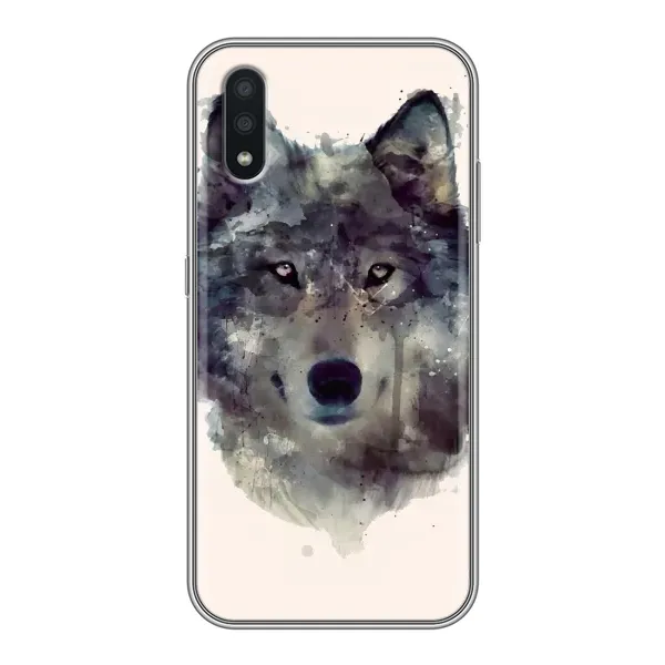 Чехол с рисунком «Волк» для Samsung Galaxy A01 Чехол с рисунком «Волк» для Samsung Galaxy A01