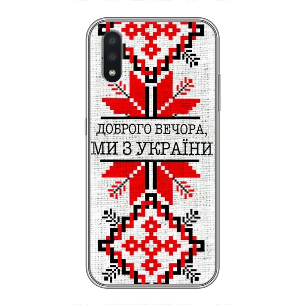 Чехол с рисунком «Вышиванка Доброго вечера» для Samsung Galaxy A01 Чехол с рисунком «Вышиванка Доброго вечера» для Samsung Galaxy A01