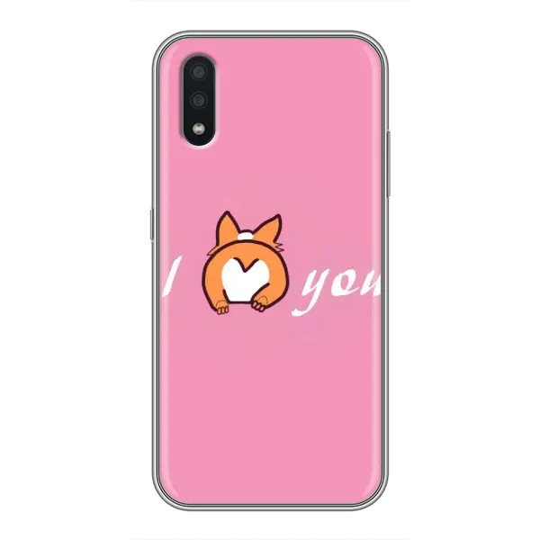 Чехол с рисунком «Я тебя люблю» для Samsung Galaxy A01 Чехол с рисунком «Я тебя люблю» для Samsung Galaxy A01
