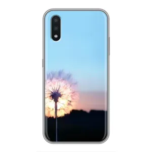 Силіконовий Чохол з кульбабками на Samsung Galaxy A01 (Захід з кульбабкою)