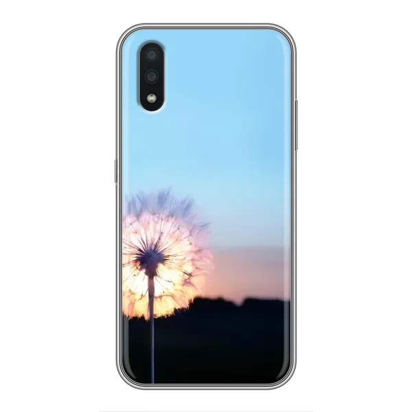 Чехол с рисунком «Закат с одуванчиком» для Samsung Galaxy A01