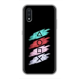 Чехол КИБЕРСПОРТ для Samsung Galaxy A01 (Значки Sony)