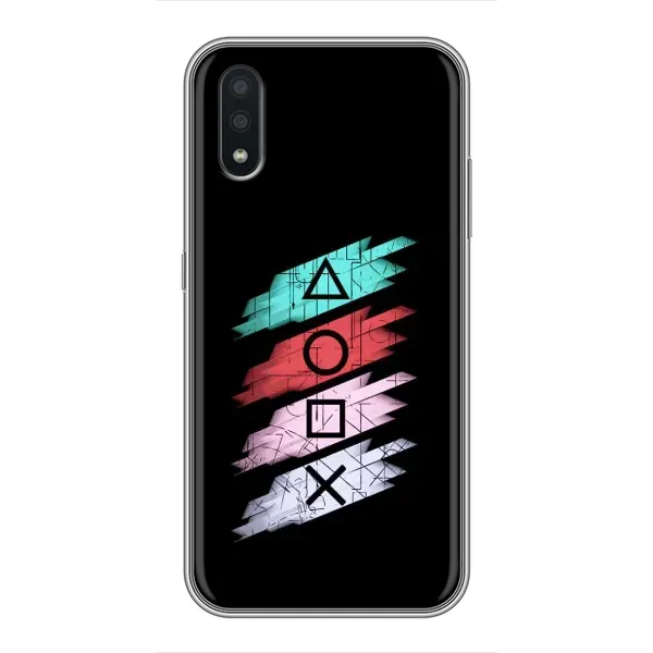 Чехол с рисунком «Значки Sony» для Samsung Galaxy A01 Чехол с рисунком «Значки Sony» для Samsung Galaxy A01